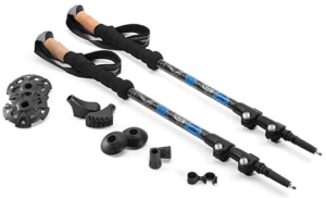 Cascade Mountain Tech Carbon Fiber Adjustable Trekking Poles