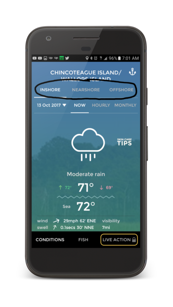 Pro Angler App Saltwater Locations