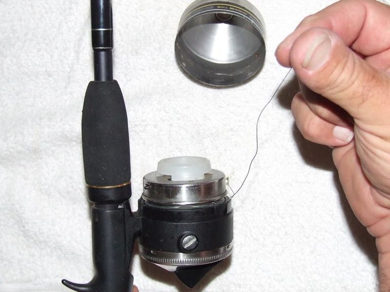 Put Fishing Line on a Closed Face Reel