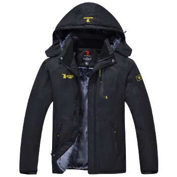 JINSHI Mens Mountain Waterproof Fleece Ski Jacket Windproof Rain Jacket