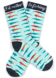 Lavley - I'd Rather Be Fishing - Funny Socks