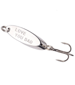 RIYA Love You Dad Hand Stamped Lure Fisherman Gift